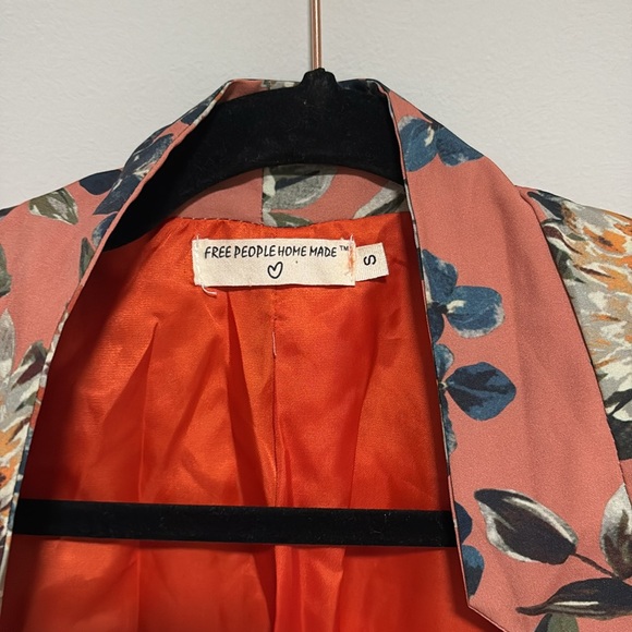 Free People Floral silky blazer - Picture 2 of 2